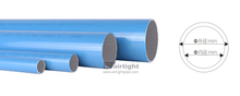  Blue color aluminum pipe
